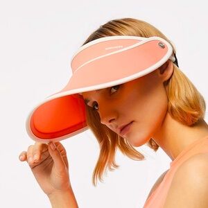 UPF50+ Summer Tennis Sport
Sun Visor Hat Orange One Size BENEUNDER